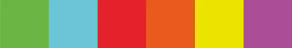 CMYK printed swatches — virtually identical to the CMYK on-screen preview.