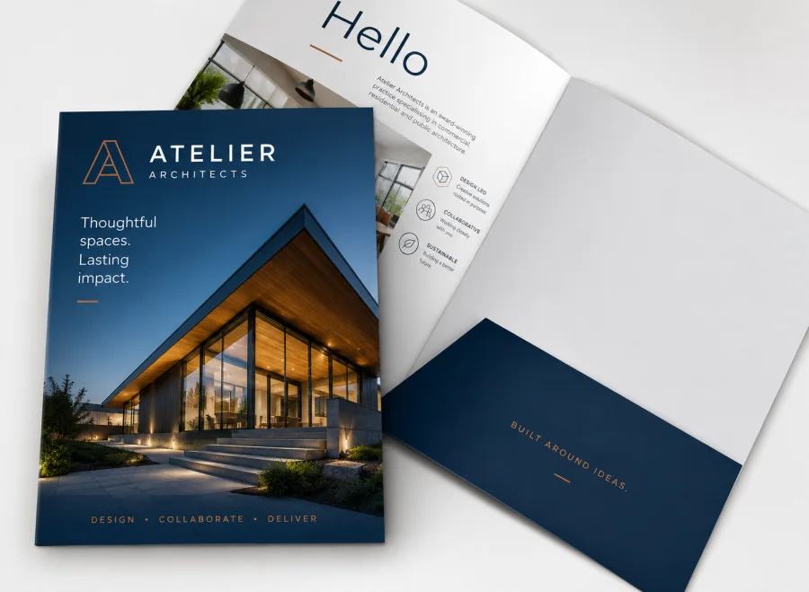 A4 presentation folder