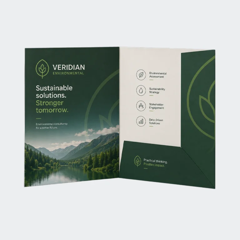 A4 interlocking presentation folder with 1 pocket (CG00005)