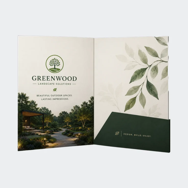 A4 glued presentation folder with 1 pocket (CG00015)