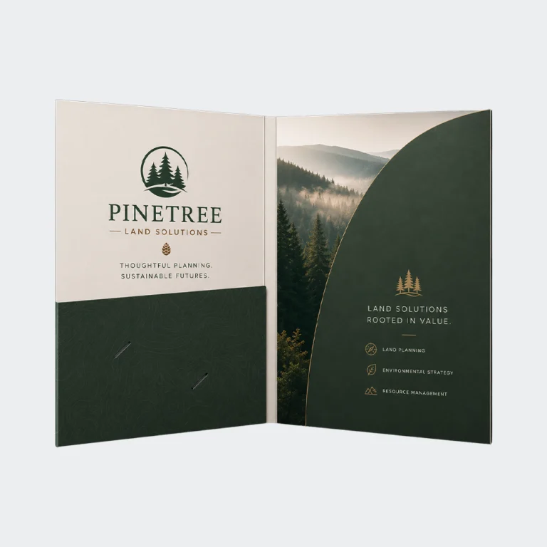 A4 glued presentation folder with 2 pockets, 6–9mm capacity (CG00026)