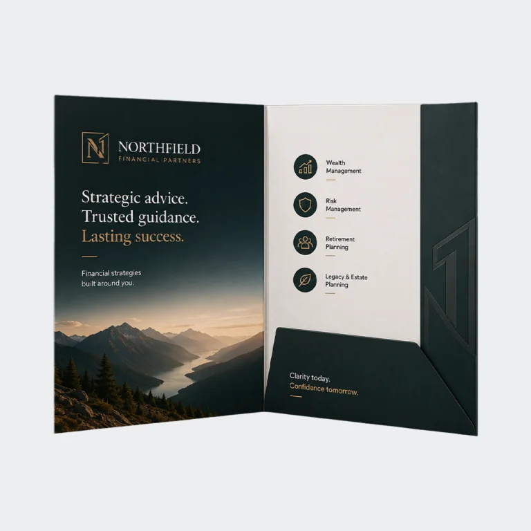 A5 interlocking presentation folder with 1 pocket (CG00034)