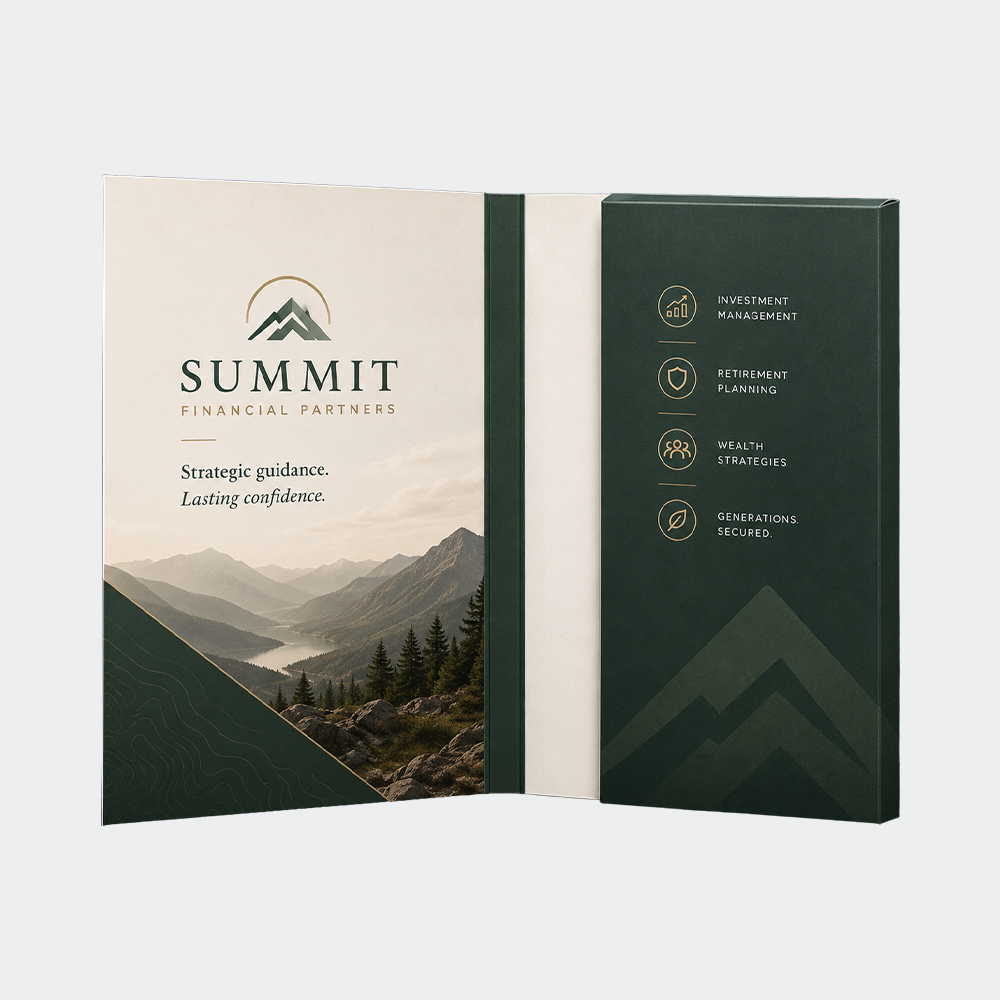 A4 Glued Presentation Folder, 10mm+ Capacity, 1 Pocket, Business Card Slots – CG00058 1 CG00058