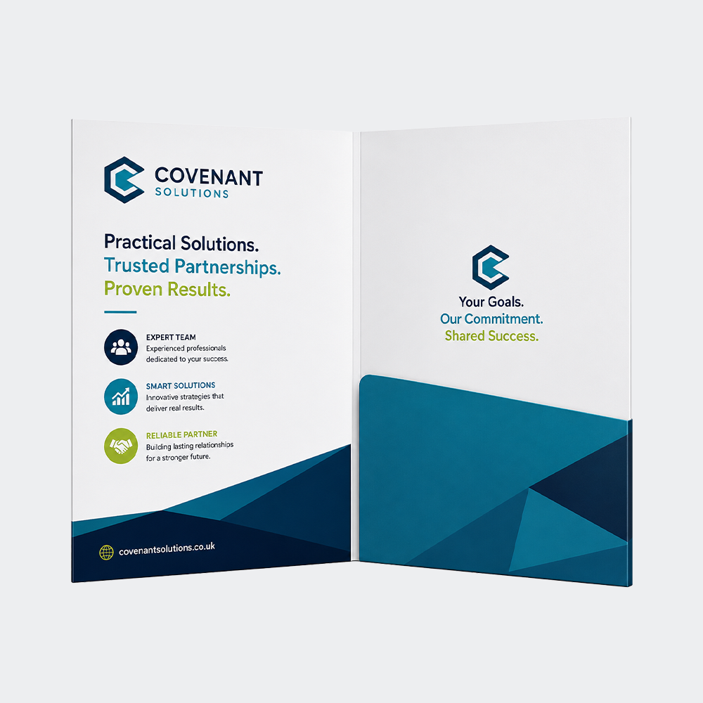 A4 Glued Presentation Folder, 3–5mm Capacity, 1 Pocket – CG00784 1 CG00784