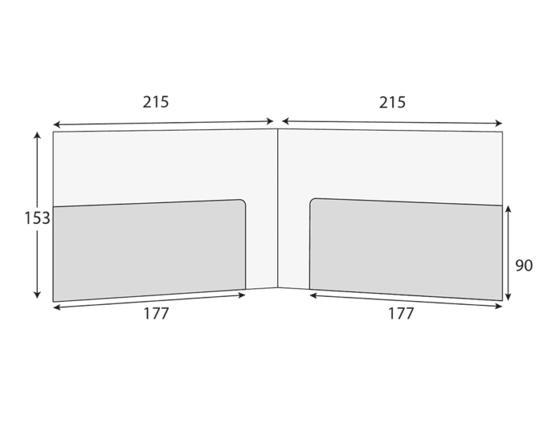 A5 landscape glued presentation folder with 2 pockets (CG00031)