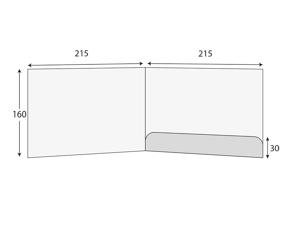 A5 Landscape Glued Presentation Folder, 1 Pocket – CG00408 1 A5 landscape glued presentation folder with 1 pocket (CG00408)