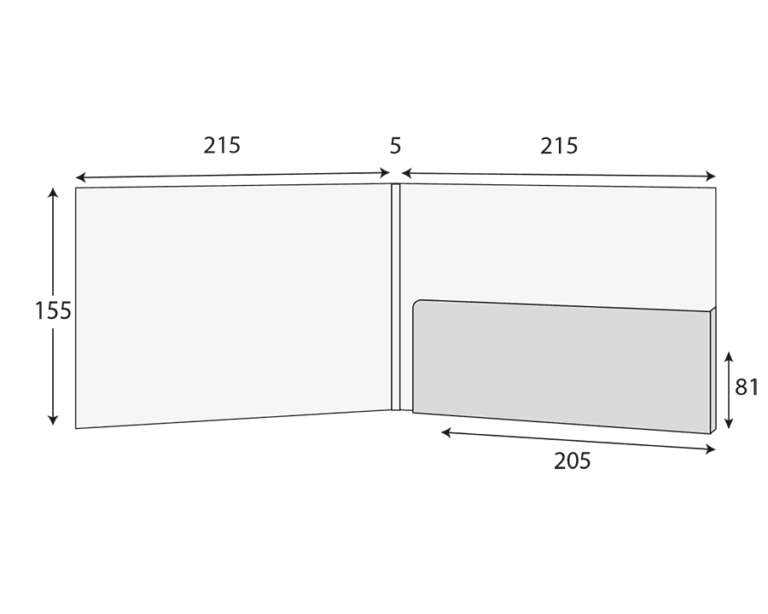 A5 landscape glued presentation folder with 1 pocket, 3–5mm capacity (CG00578)