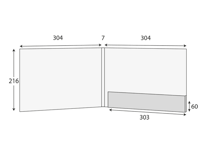 A4 landscape glued presentation folder with 1 pocket, 6–9mm capacity (CG00791)