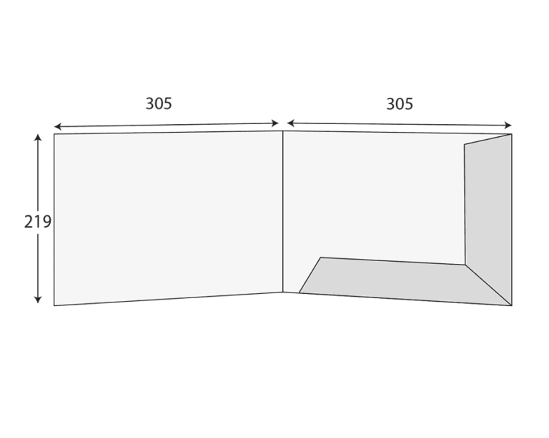A4 landscape interlocking presentation folder with 1 pocket (CG01241)
