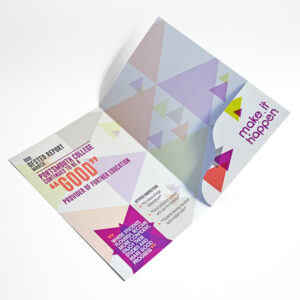 Custom presentation folders 2 custom die cut pocket