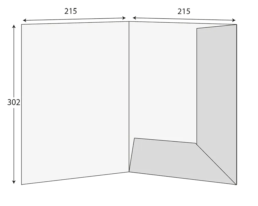 A4 Interlocking Presentation Folder, 1 Pocket – CG00005 2 Product-CG00005