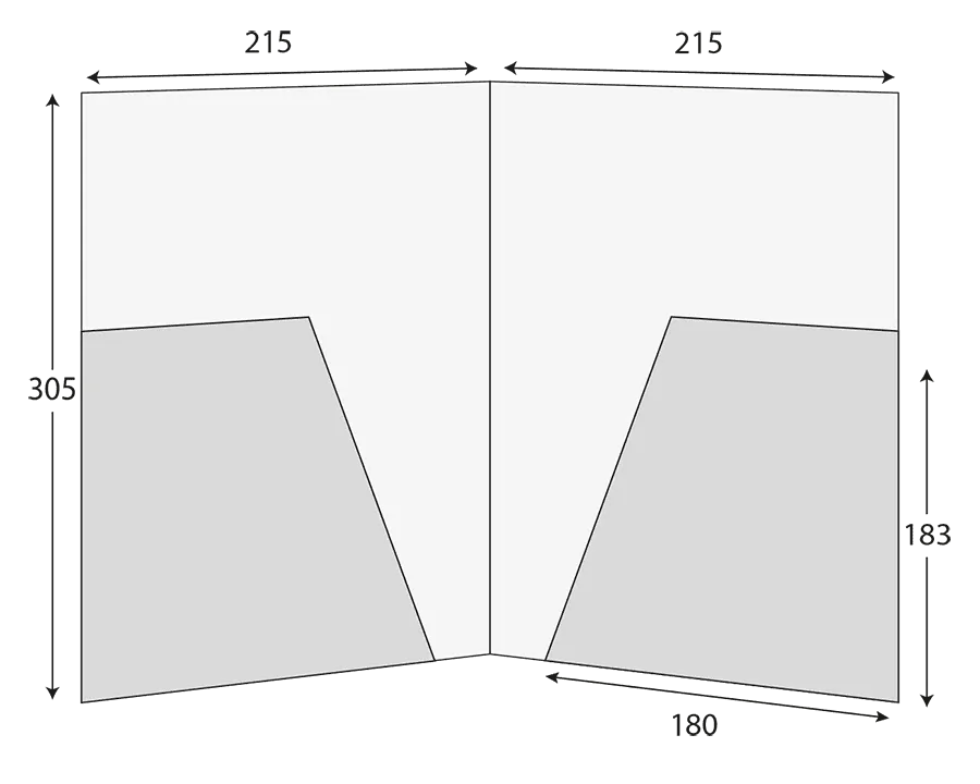 A4 Glued Presentation Folder, 2 Pockets – CG00054 2 CG00054