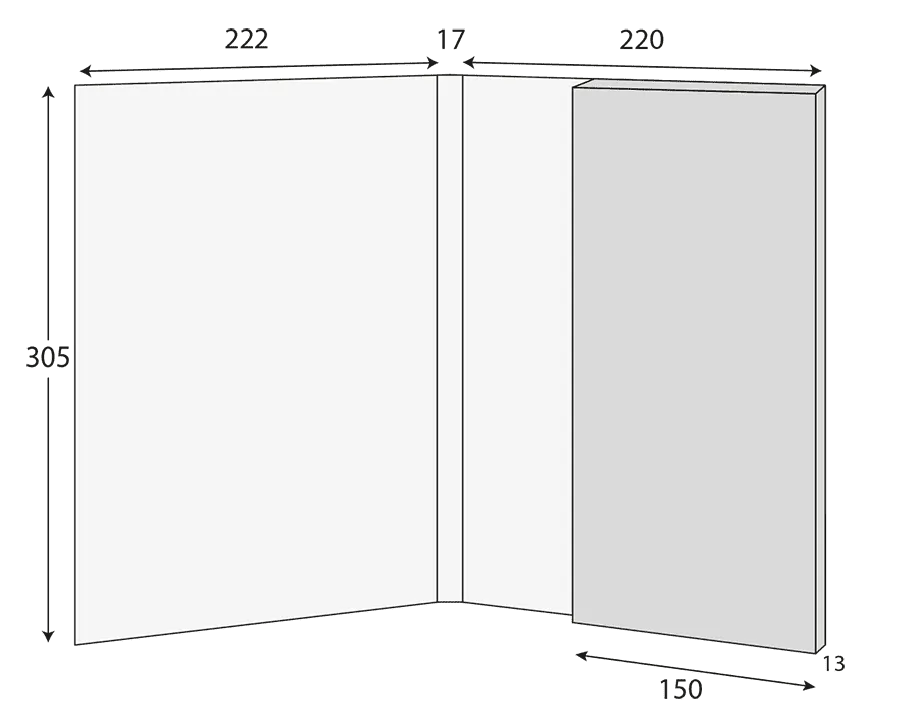 A4 Glued Presentation Folder, 10mm+ Capacity, 1 Pocket – CG00057 2 CG00057