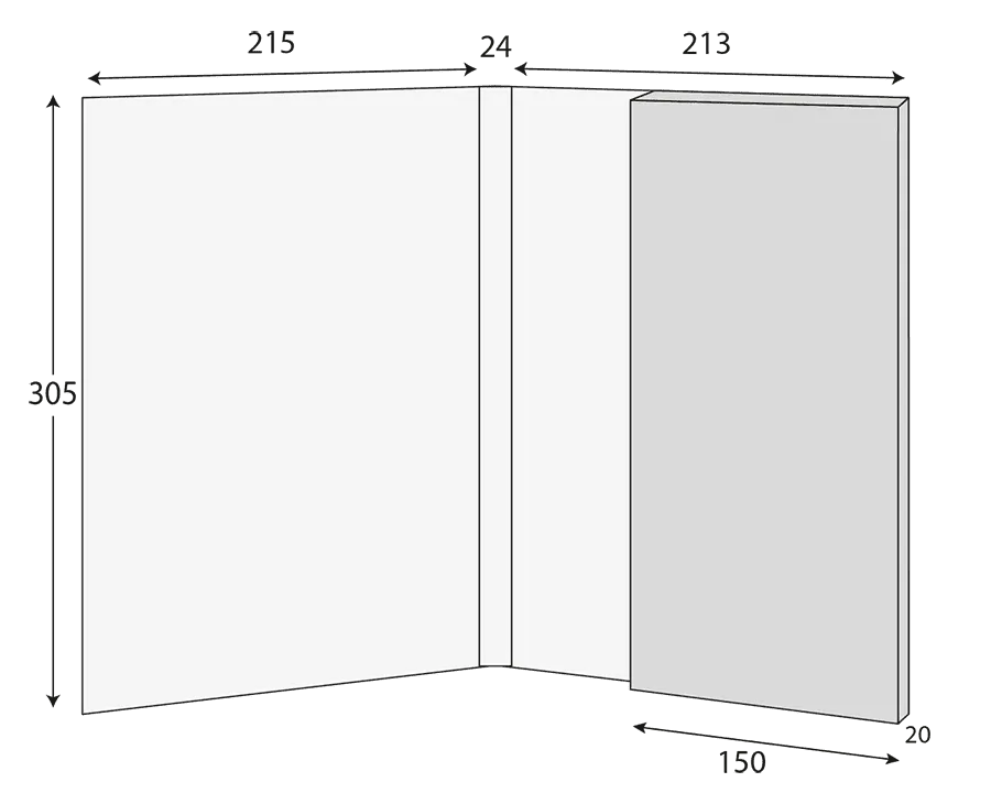 A4 Glued Presentation Folder, 10mm+ Capacity, 1 Pocket, Business Card Slots – CG00058 2 CG00058