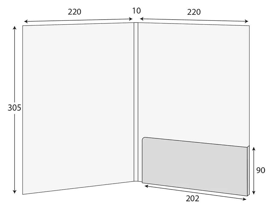 A4 Glued Presentation Folder, 10mm+ Capacity, 1 Pocket – CG00091 2 CG00091