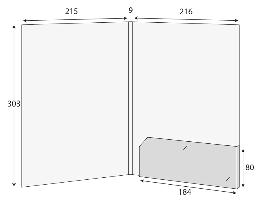 A4 Glued Presentation Folder, 10mm+ Capacity, 1 Pocket, Business Card Slots – CG00266 2 CG00266