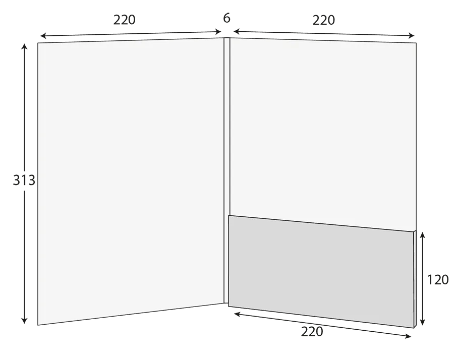 A4 Glued Presentation Folder, 6–9mm Capacity, 1 Pocket – CG00271 2 CG00271