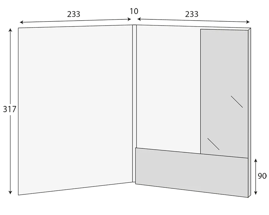A4 Glued Presentation Folder, 10mm+ Capacity, 1 Pocket, Business Card Slots – CG00312 2 CG00312