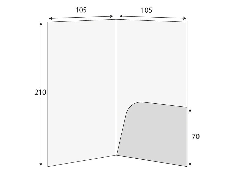 DL Glued Presentation Folder, 1 Pocket – CG00525 2 CG00525