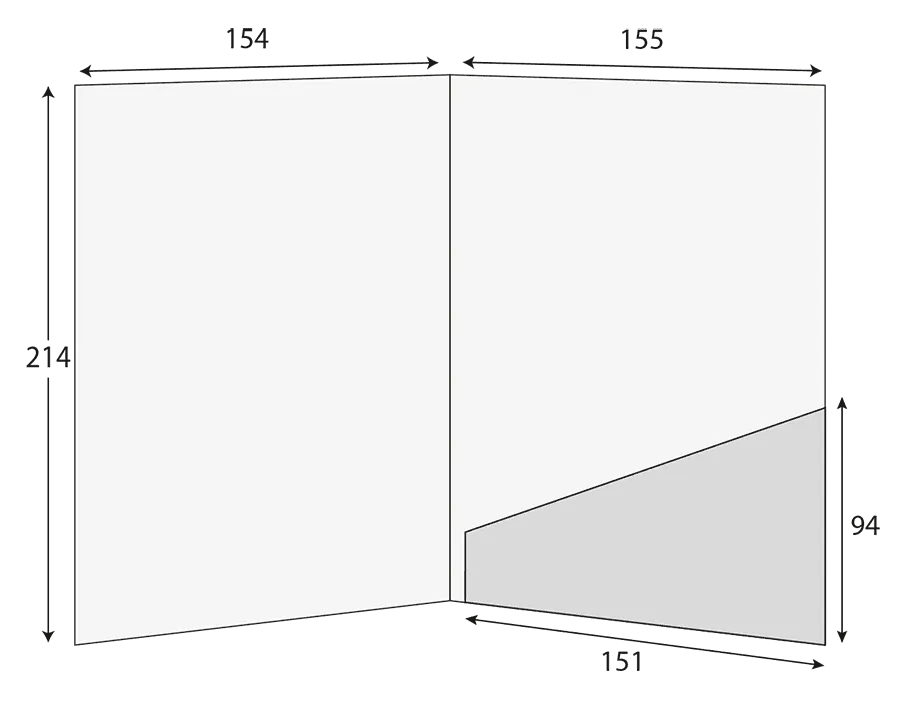 A5 Glued Presentation Folder, 1 Pocket – CG00590 2 CG00590