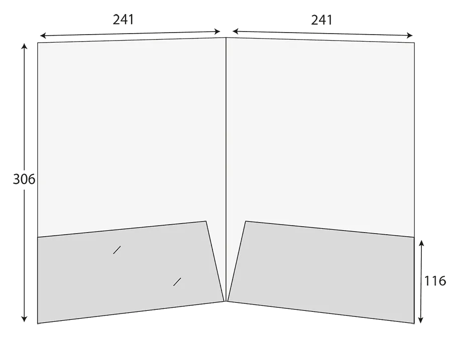 A4 Glued Presentation Folder, 2 Pockets, Business Card Slots – CG00752 2 Product-CG00752