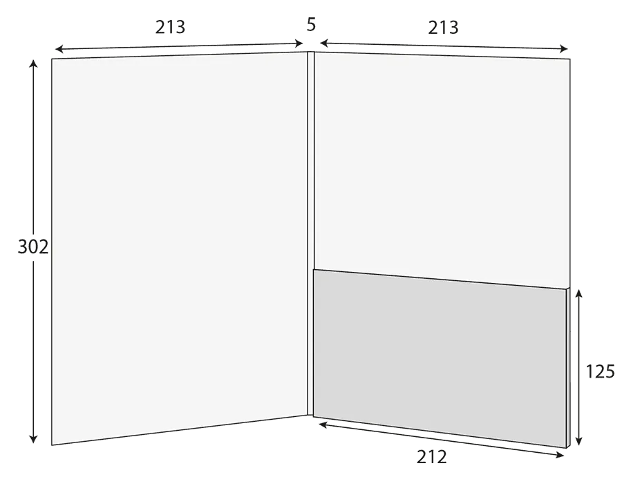 A4 Glued Presentation Folder, 3–5mm Capacity, 1 Pocket – CG00769 2 CG00769