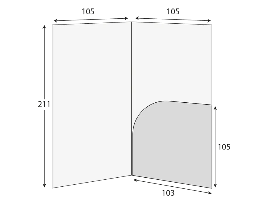 DL Glued Presentation Folder, 1 Pocket – CG00782 2 CG00782
