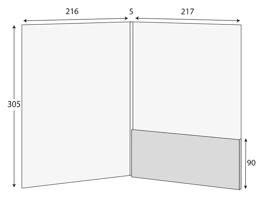A4 Glued Presentation Folder, 3–5mm Capacity, 1 Pocket – CG00784 2 CG00784