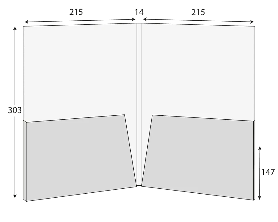 A4 Glued Presentation Folder, 10mm+ Capacity, 2 Pockets – CG00790 2 CG00790