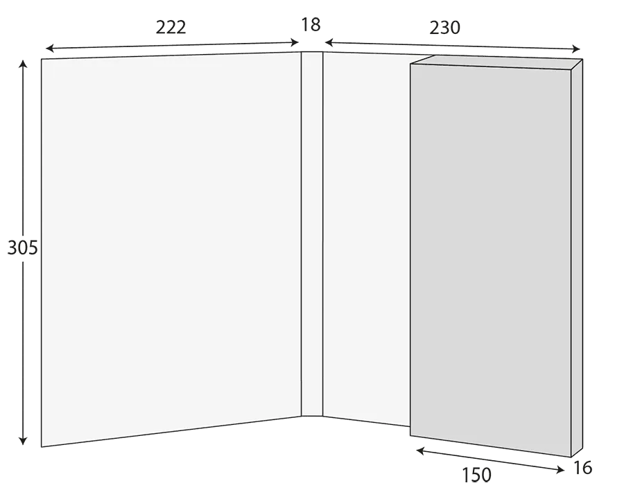 A4 Glued Presentation Folder, 10mm+ Capacity, 1 Pocket, Business Card Slots – CG00792 2 CG00792