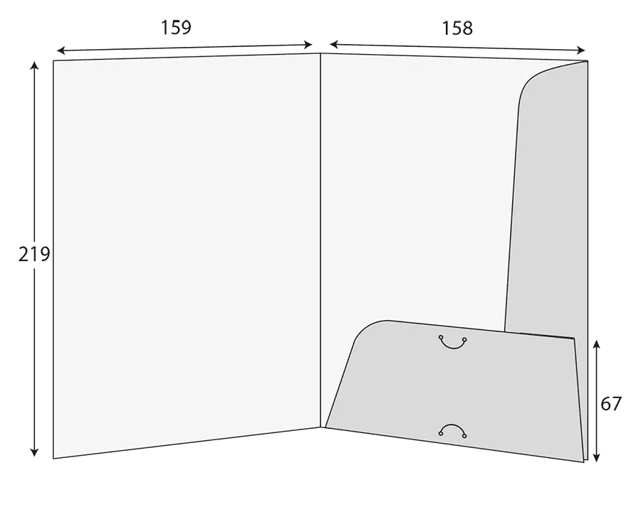 A5 Interlocking Presentation Folder, 3–5mm Capacity, 1 Pocket, Business Card Slots – CG00930 2 CG00930