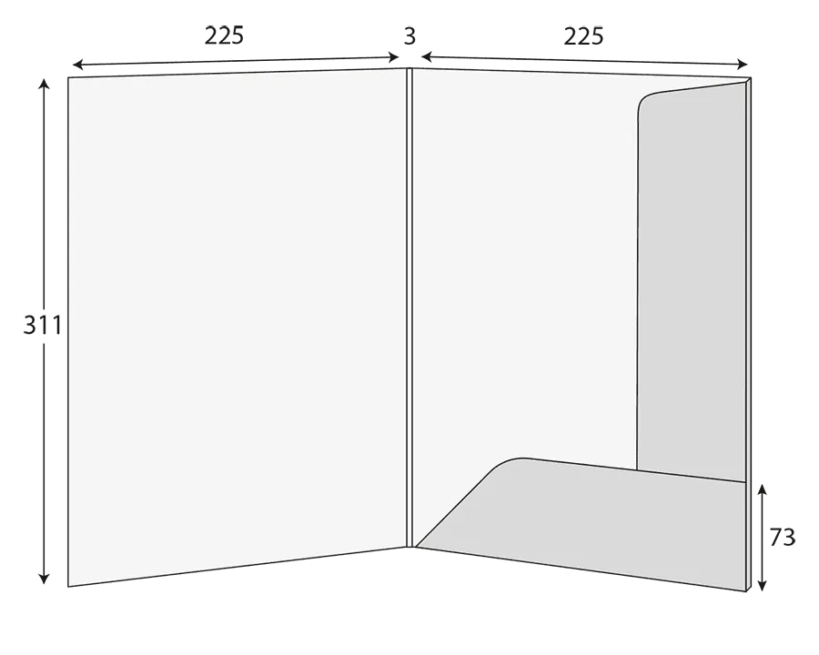 A4 Interlocking Presentation Folder, 3–5mm Capacity, 1 Pocket – CG00949 2 CG00949