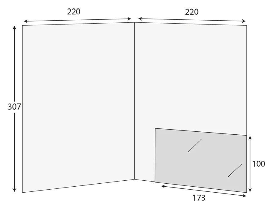 A4 Glued Presentation Folder, 1 Pocket, Business Card Slots – CG00956 2 CG00956