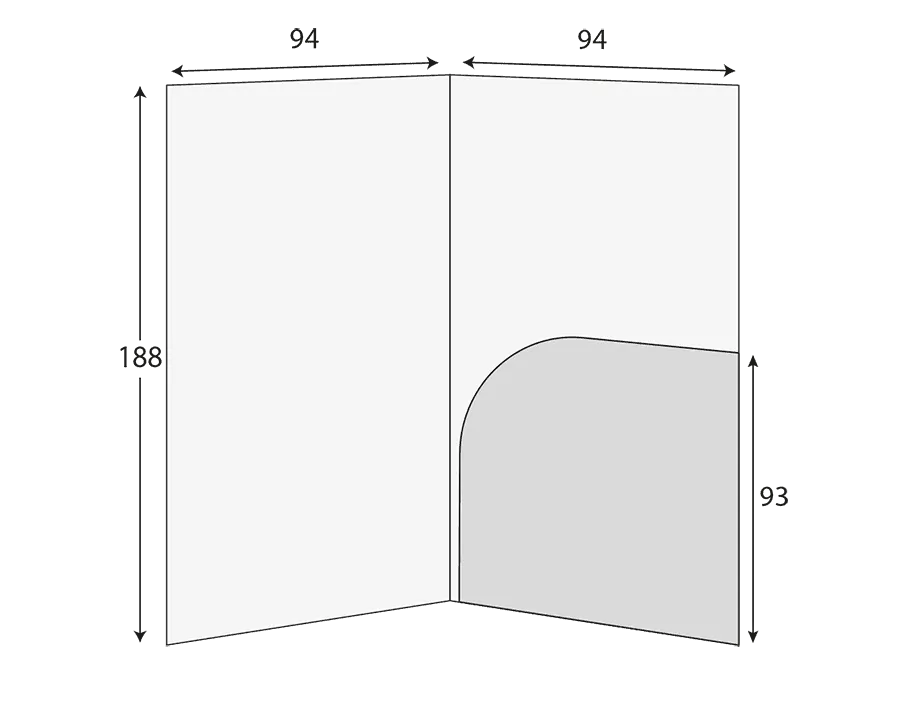 Portrait folder 94x188mm CG01125 2 CG01125