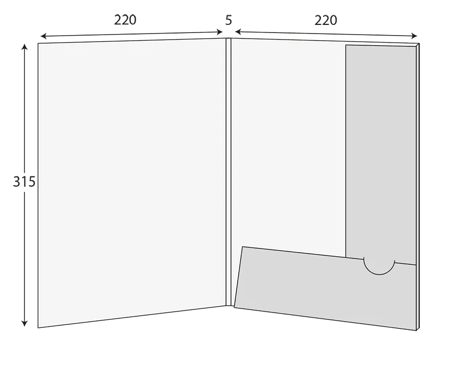 A4 Interlocking Presentation Folder, 3–5mm Capacity, 1 Pocket – CG01158 2 CG01158