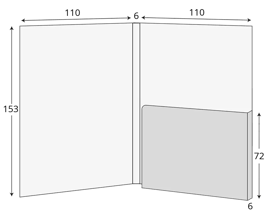 A6 Glued Presentation Folder, 6–9mm Capacity, 1 Pocket – CG01192 2 CG01192