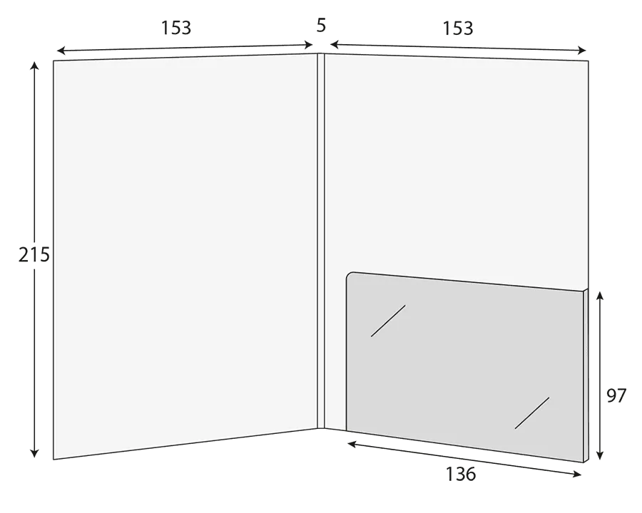 A5 Glued Presentation Folder, 3–5mm Capacity, 1 Pocket – CG01366 2 CG01366